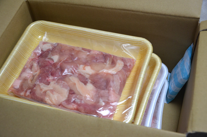 冷凍便で届く、宮崎県産のお肉